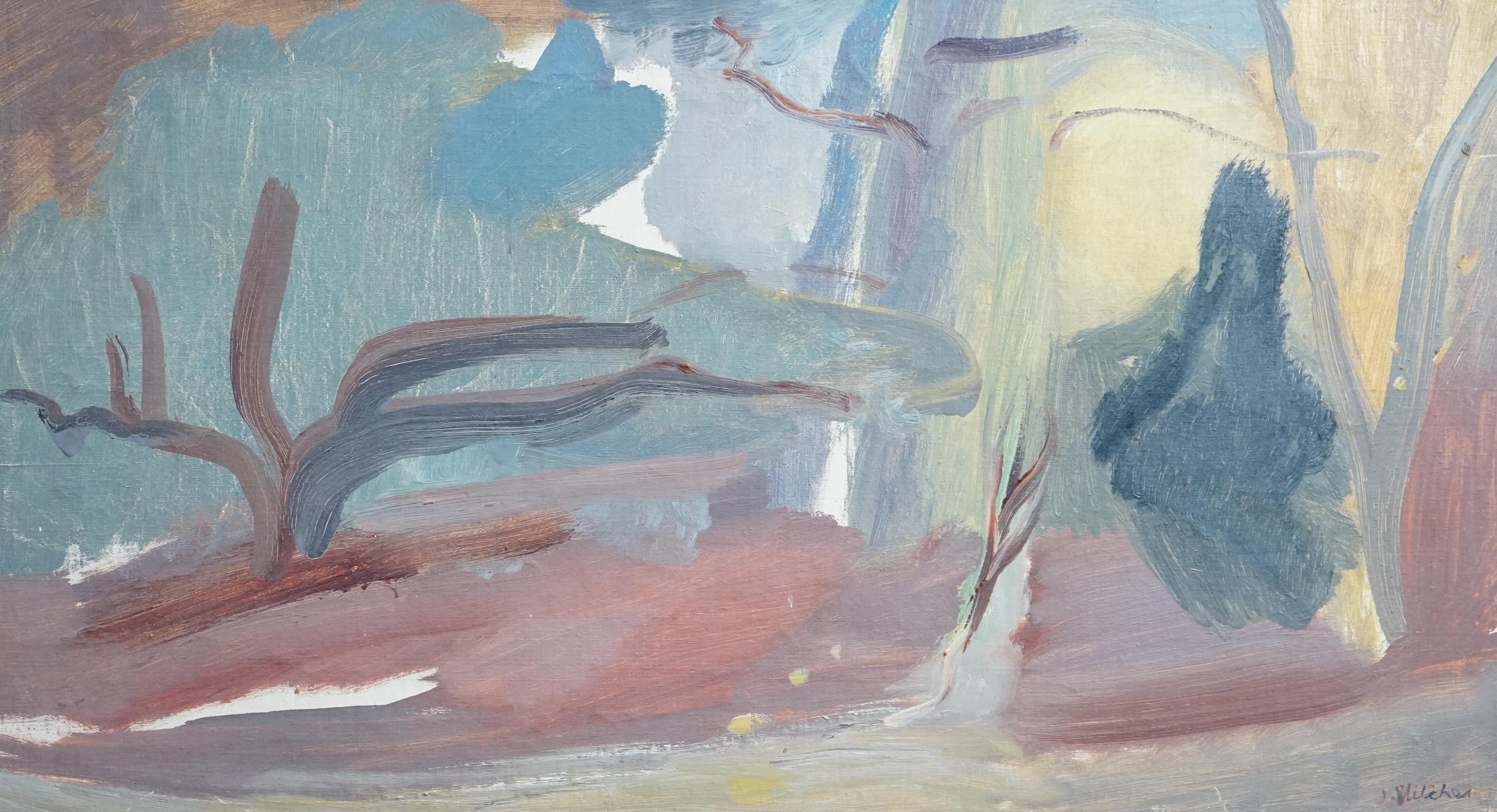 Ivon Hitchens (British, 1893-1979), Untitled landscape, oil on canvas, 20 x 74cm